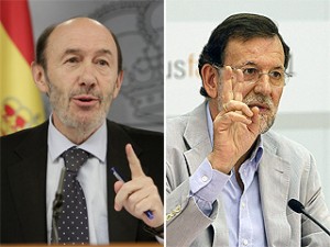 Rubalcaba and Rajoy