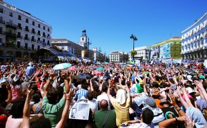 Indignados in Madrid